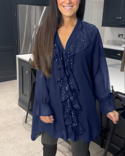 Olsens® | Stilfuld Bluse med Ruffles