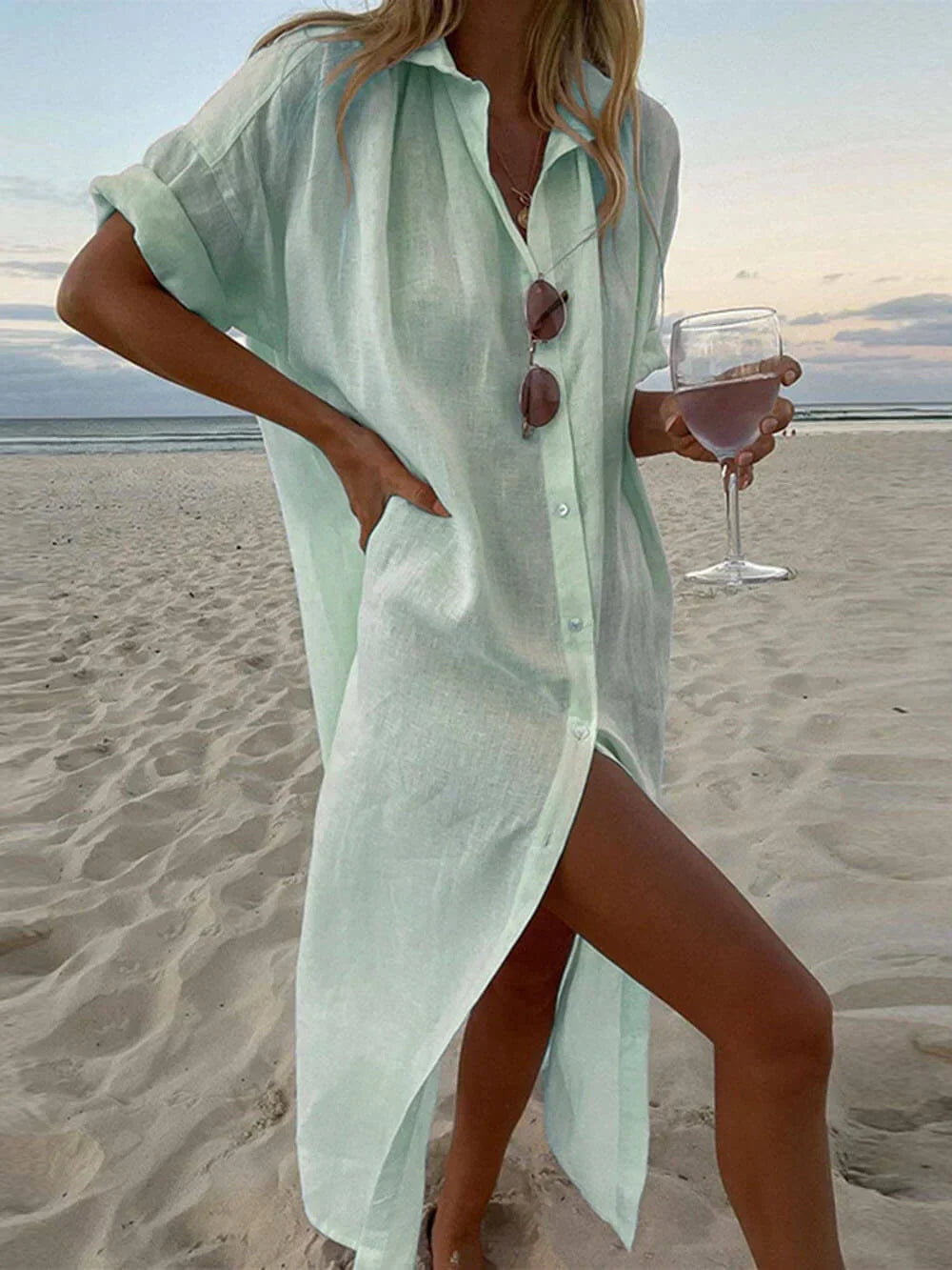 Robe Chemise Palma Afslappet & Elegant