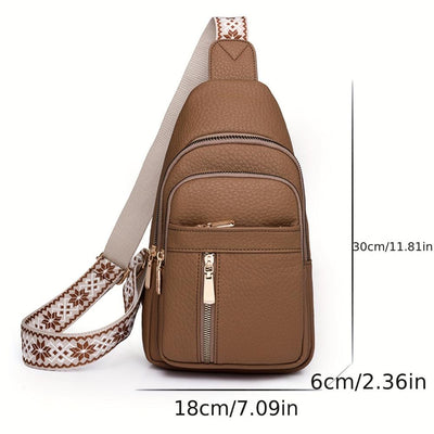 Hazel Vintage Chest Crossbody Taske
