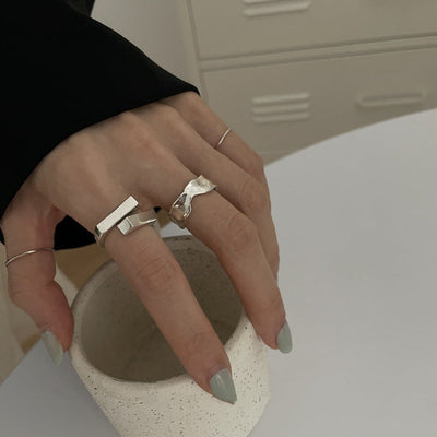 Geometrisk Firkantet Ring