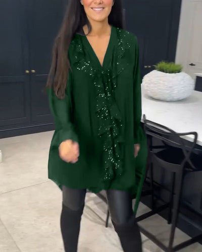 Olsens® | Stilfuld Bluse med Ruffles