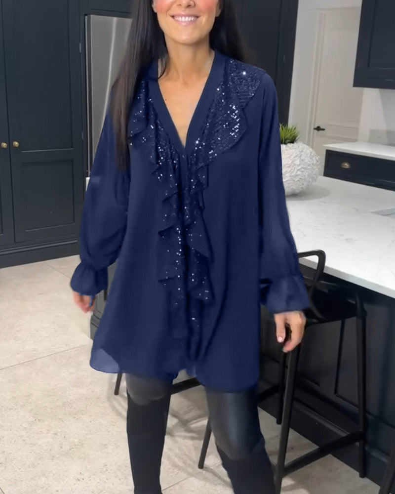 Olsens® | Stilfuld Bluse med Ruffles