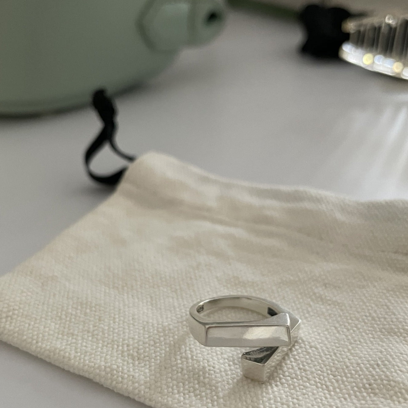 Geometrisk Firkantet Ring