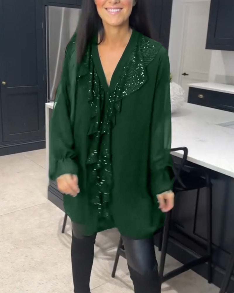 Olsens® | Stilfuld Bluse med Ruffles