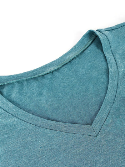 Åndbar T-shirt i Bomuld med Petalærmer