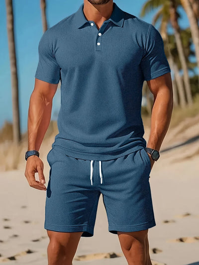 Aiden - Deluxe Polo og Matchende Shorts Sæt