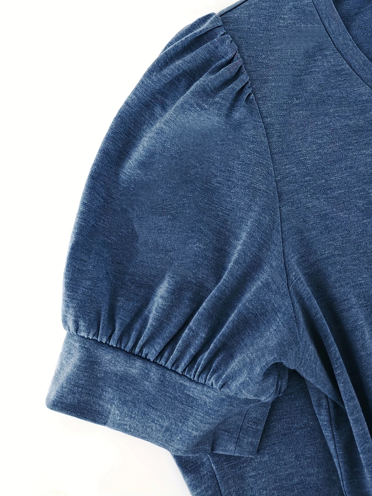 Åndbar T-shirt i Bomuld med Petalærmer