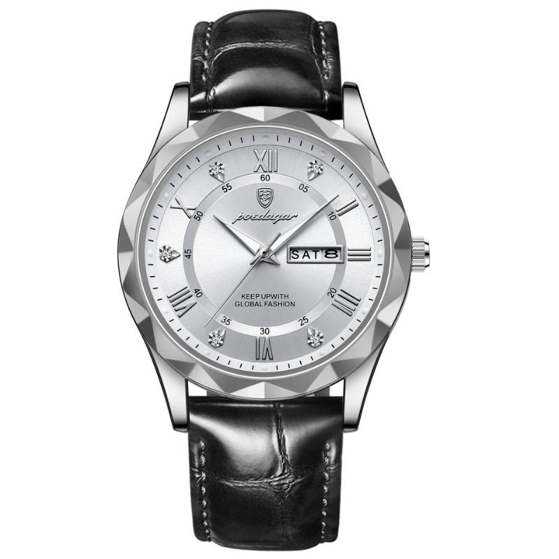 Luksus Læderrem Quartz Ur