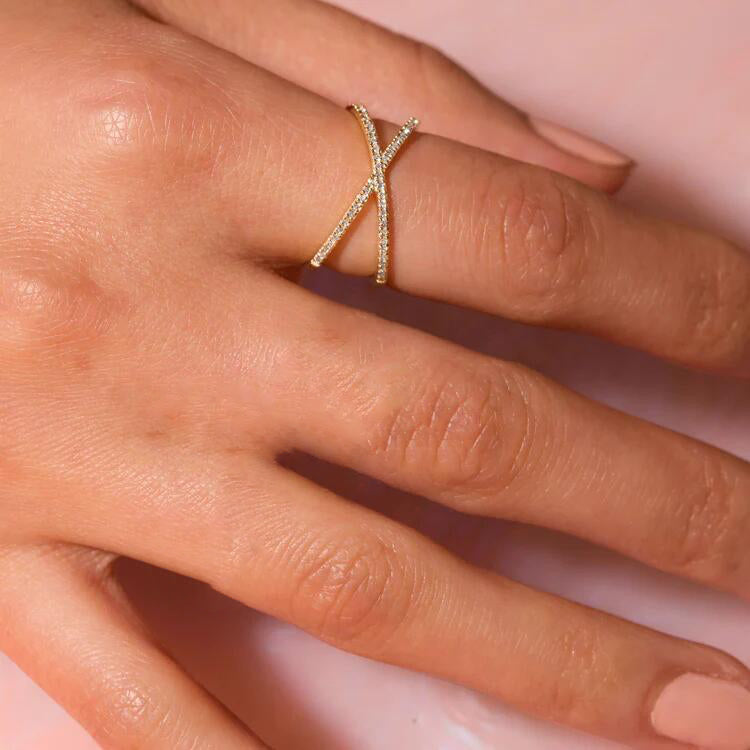 Korsring Nia Gold Diamant | 18k Guld