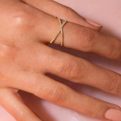 Korsring Nia Gold Diamant | 18k Guld