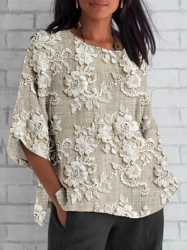 Alira™ - Vintage Trykt Top