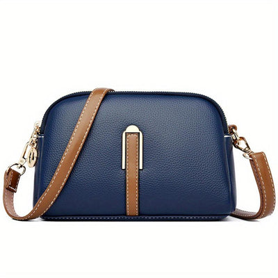 Mila Litchi Crossbody Taske med Prægning