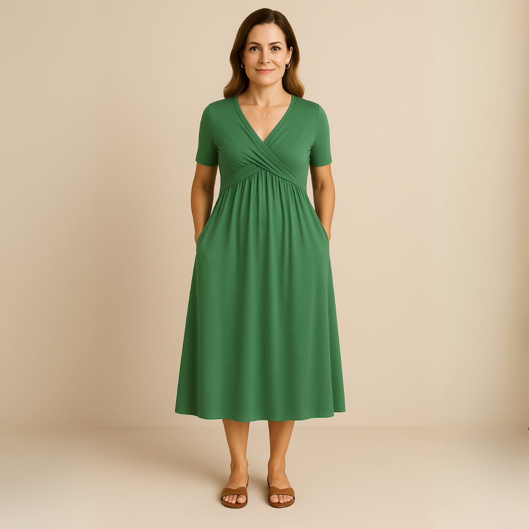 Robe Alicia Lang Kjole V-hals