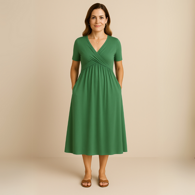 Robe Alicia Lang Kjole V-hals