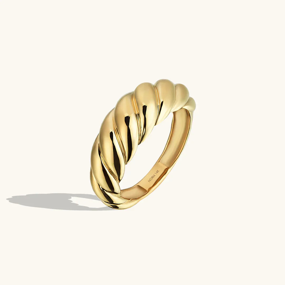Croissant Ring | Hvidguld 14k