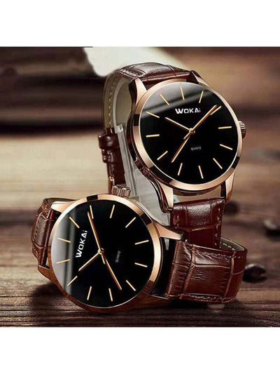Rosen Guld Casual Quartz Ur
