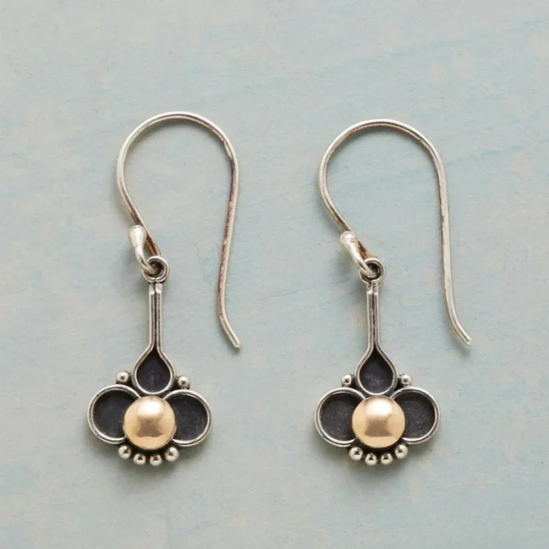 Bohemian Clover Pearl Sølvøreringe
