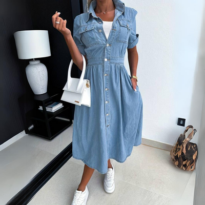 Alissa™ | Trendy Denim Kjole - DK