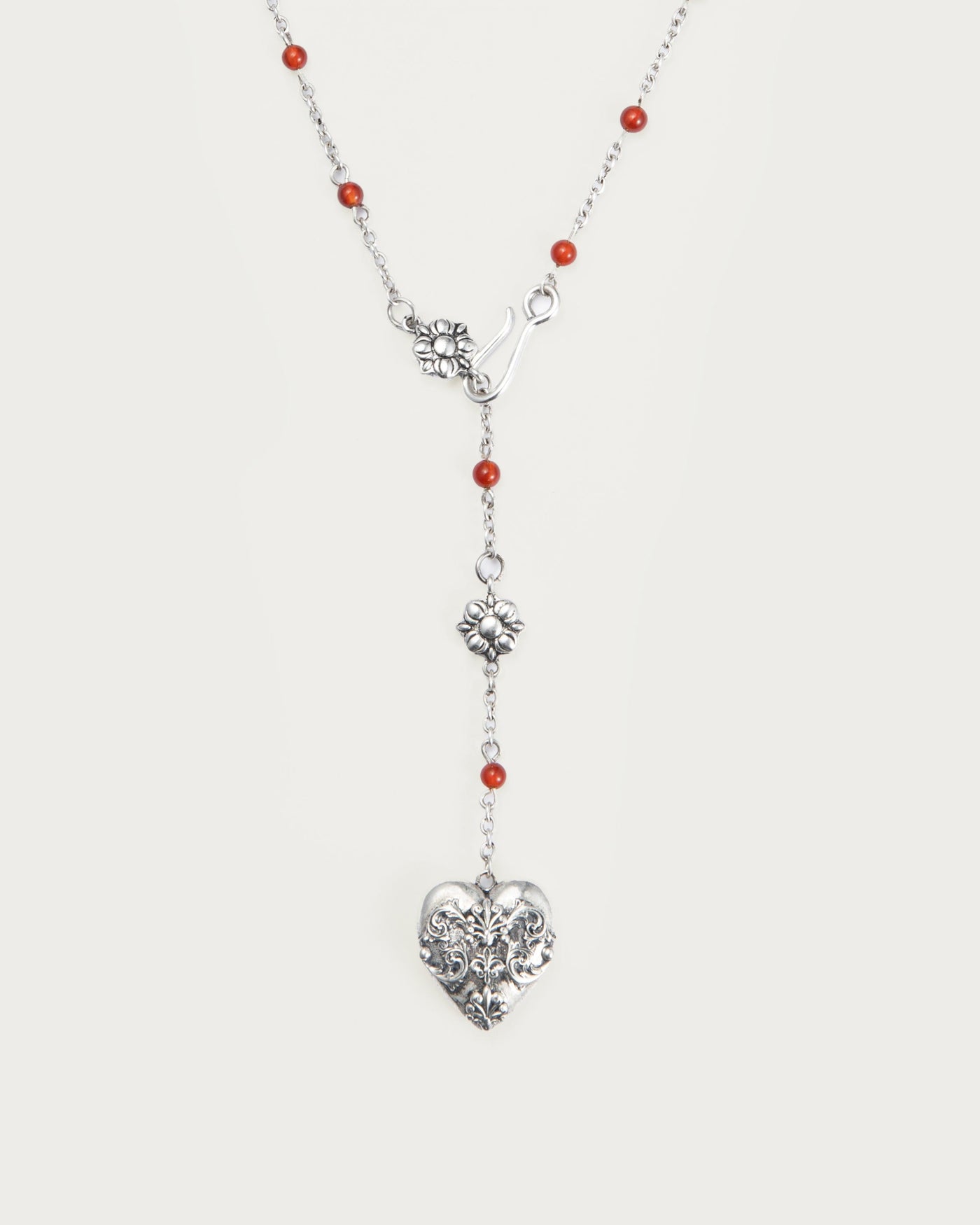Carnelian Veil Lariat Halskæde i Guld