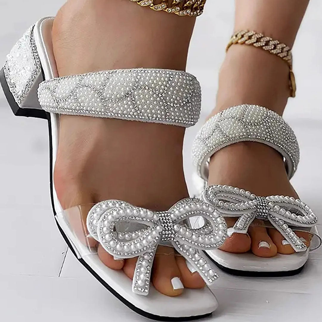 Sandaletter Med Stilettohæle Luna I Strass