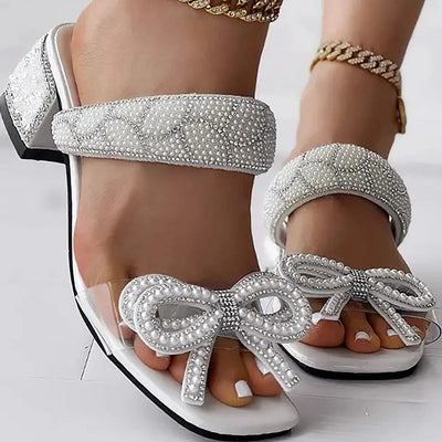 Sandaletter Med Stilettohæle Luna I Strass