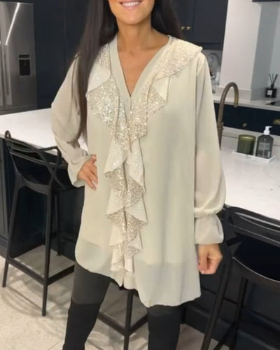 Olsens® | Stilfuld Bluse med Ruffles