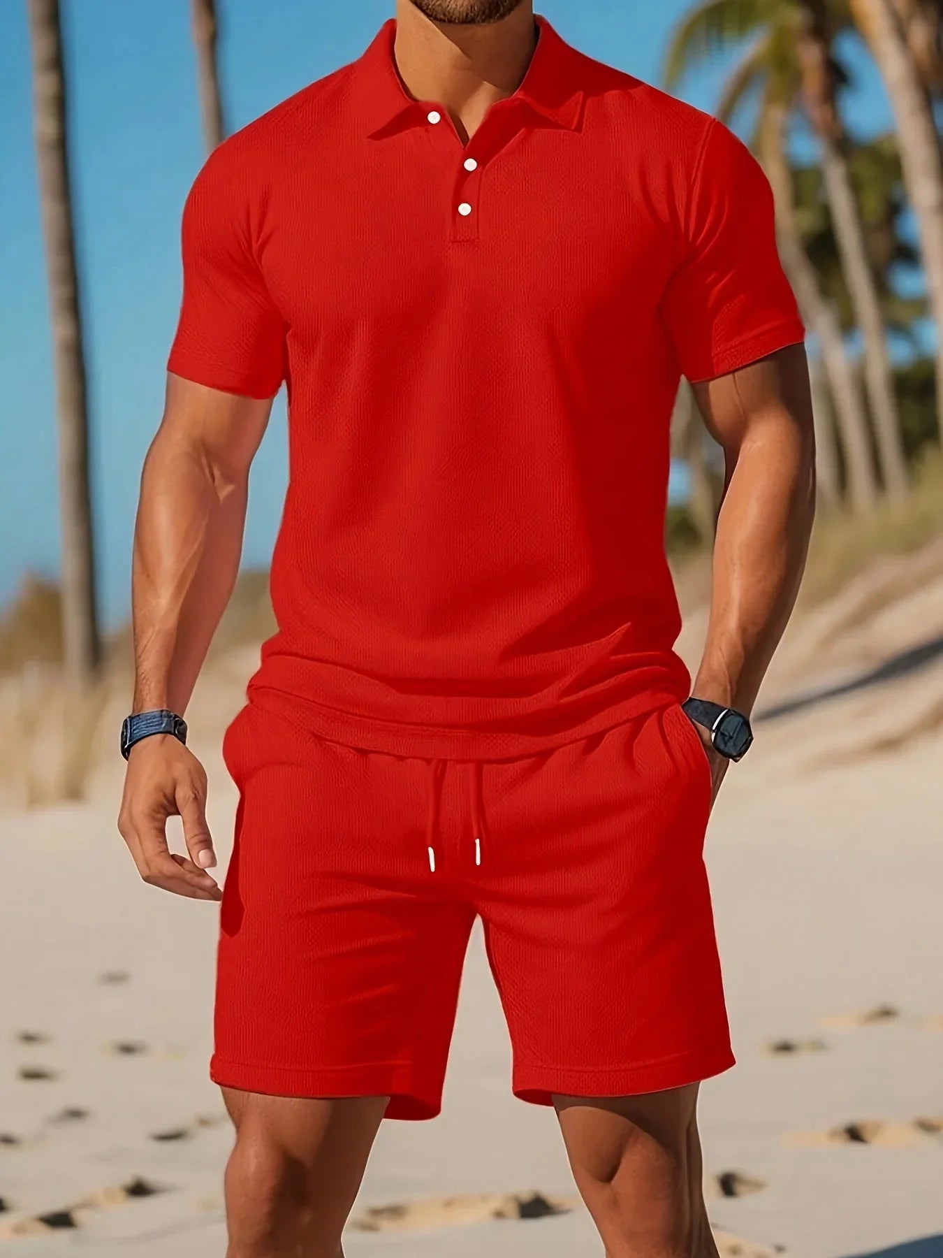 Aiden - Deluxe Polo og Matchende Shorts Sæt