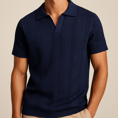 Cavallaro - Strikket Polo Shirt
