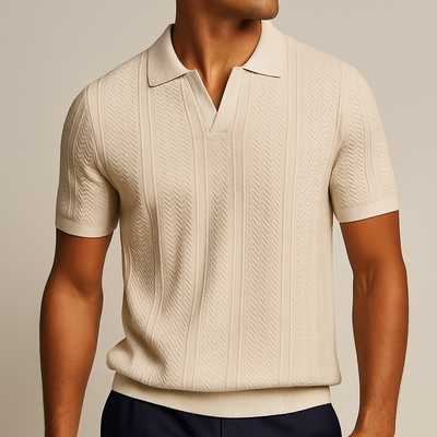 Cavallaro - Strikket Polo Shirt