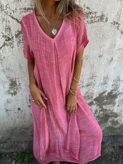 Robe Malaga Elegant I Bomuld Og Linned