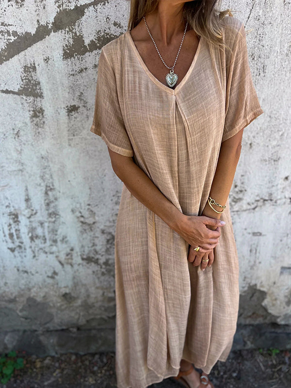 Robe Malaga Elegant I Bomuld Og Linned