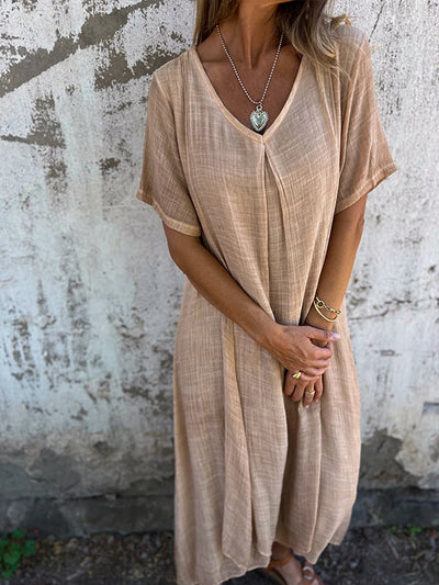 Robe Malaga Elegant I Bomuld Og Linned