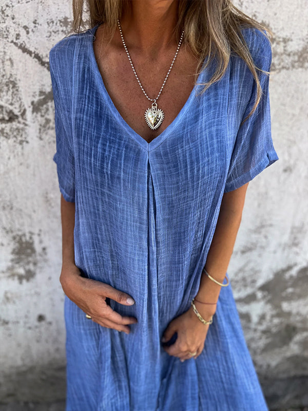 Robe Malaga Elegant I Bomuld Og Linned