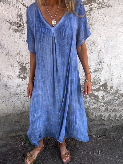 Robe Malaga Elegant I Bomuld Og Linned