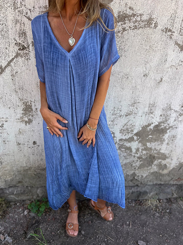 Robe Malaga Elegant I Bomuld Og Linned