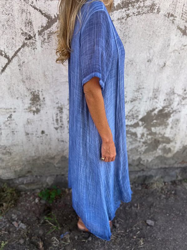 Robe Malaga Elegant I Bomuld Og Linned