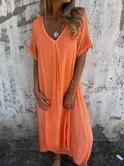 Robe Malaga Elegant I Bomuld Og Linned