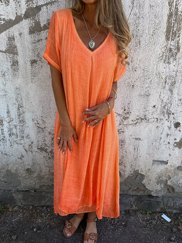 Robe Malaga Elegant I Bomuld Og Linned