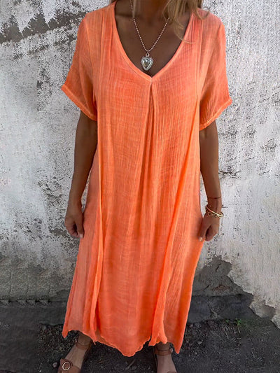 Robe Malaga Elegant I Bomuld Og Linned