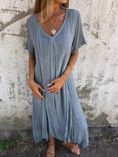 Robe Malaga Elegant I Bomuld Og Linned
