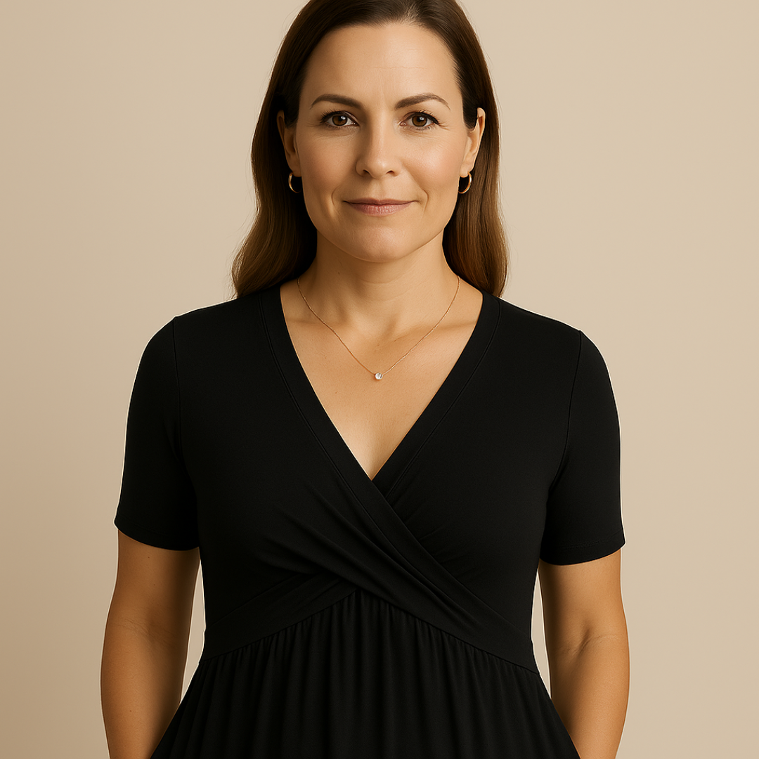 Robe Alicia Lang Kjole V-hals
