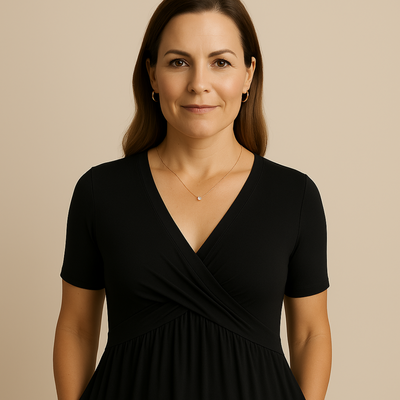 Robe Alicia Lang Kjole V-hals