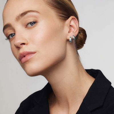 Rue Hoops | Hvidguld 18k