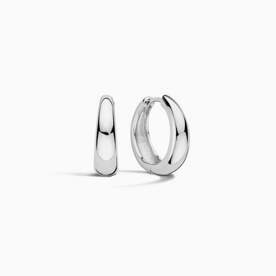 Rue Statement Hoops | Hvidguld 18k