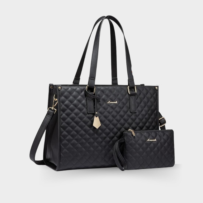 3-i-1 Læder Taske + Matchende Clutch (GAVE)