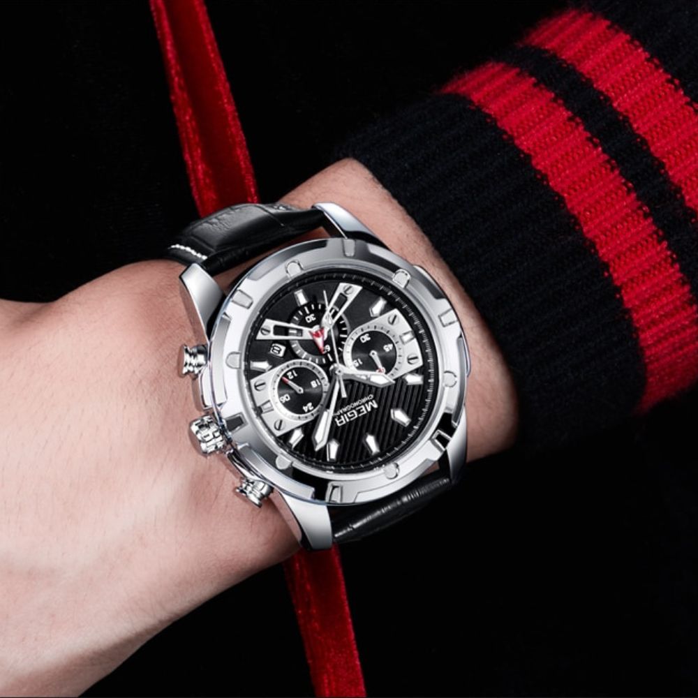 Luksus Militær Chronograph Sportsur