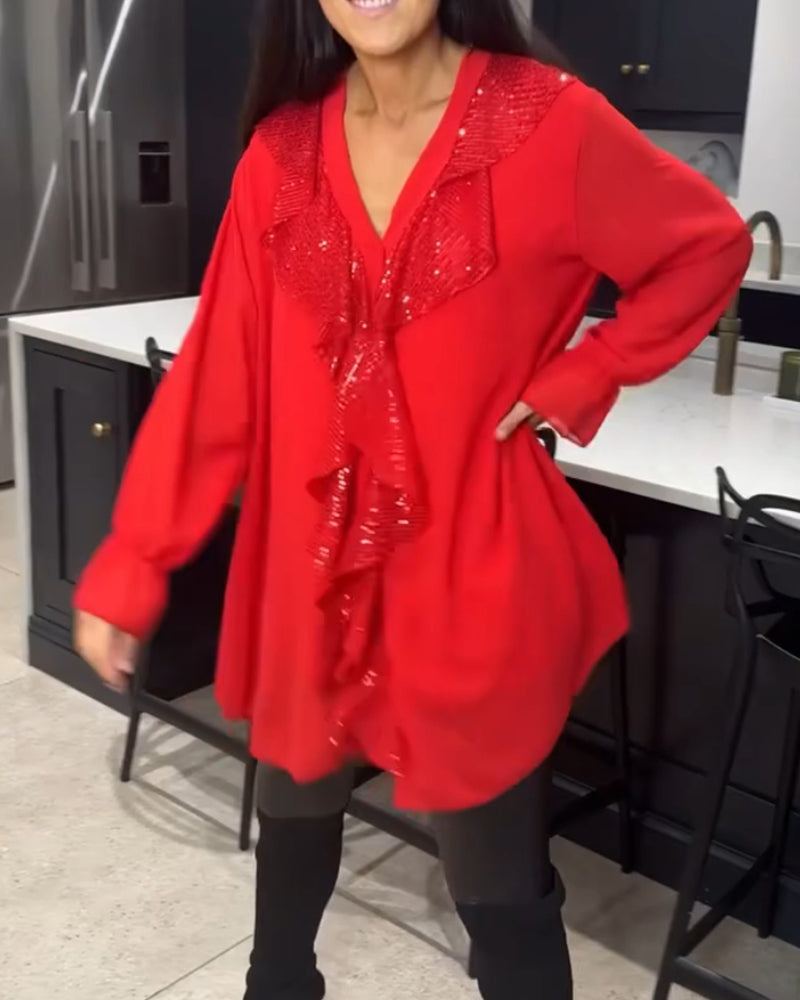 Olsens® | Stilfuld Bluse med Ruffles