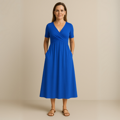 Robe Alicia Lang Kjole V-hals