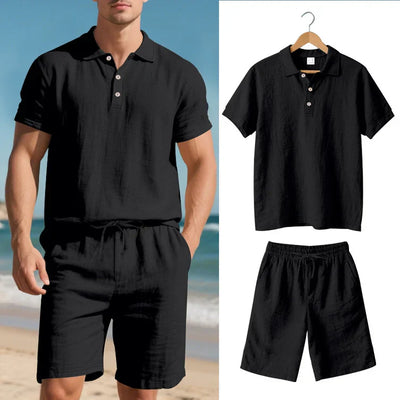 Achille - Polo og Shorts Todelt Linnedsæt