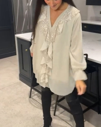 Olsens® | Stilfuld Bluse med Ruffles